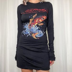 Ed Hardy Long Sleeve Dress